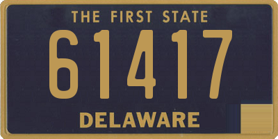 DE license plate 61417