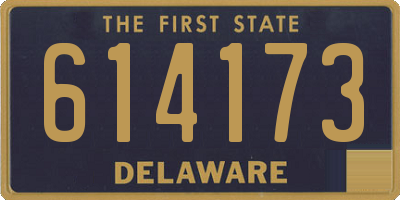 DE license plate 614173