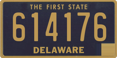 DE license plate 614176