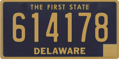 DE license plate 614178
