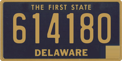 DE license plate 614180