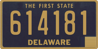 DE license plate 614181