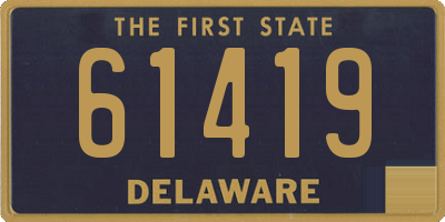 DE license plate 61419