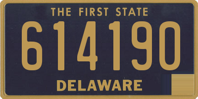 DE license plate 614190