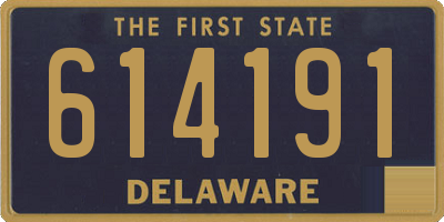 DE license plate 614191