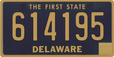DE license plate 614195