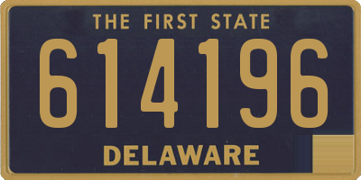 DE license plate 614196