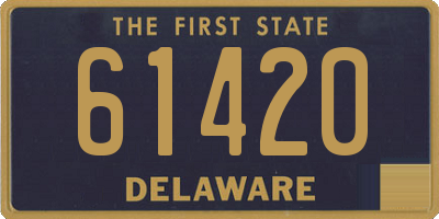 DE license plate 61420