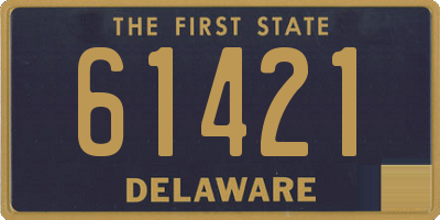 DE license plate 61421