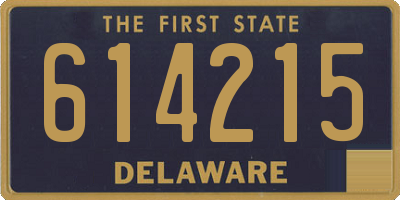 DE license plate 614215