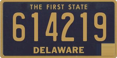 DE license plate 614219
