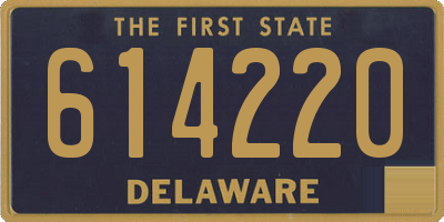 DE license plate 614220