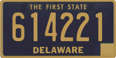 DE license plate 614221
