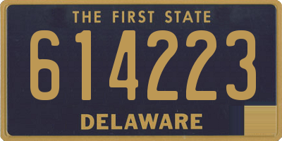 DE license plate 614223