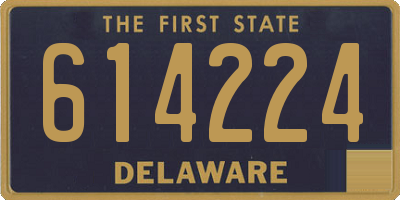 DE license plate 614224