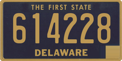 DE license plate 614228