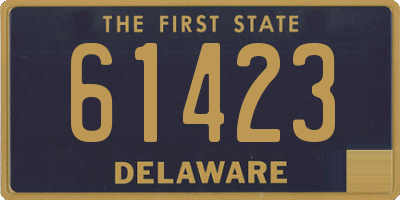 DE license plate 61423