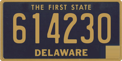 DE license plate 614230
