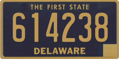 DE license plate 614238