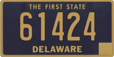 DE license plate 61424