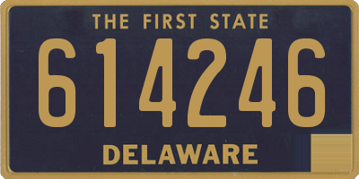 DE license plate 614246