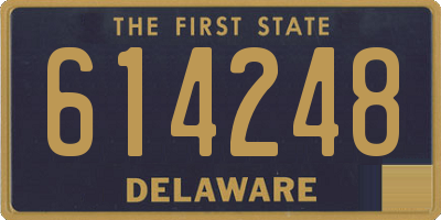 DE license plate 614248