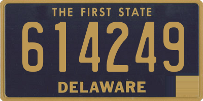 DE license plate 614249