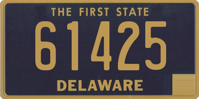 DE license plate 61425