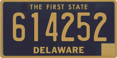 DE license plate 614252
