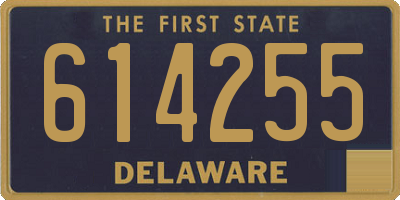 DE license plate 614255