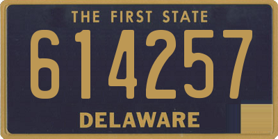 DE license plate 614257