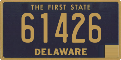 DE license plate 61426