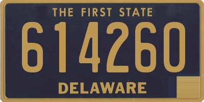 DE license plate 614260