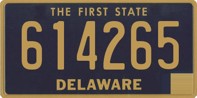 DE license plate 614265