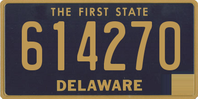 DE license plate 614270