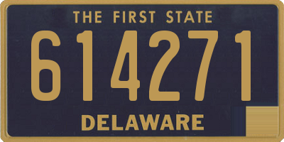 DE license plate 614271