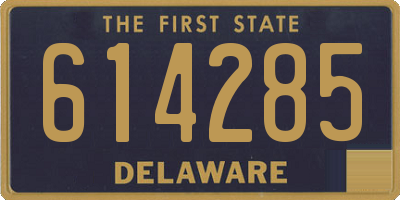 DE license plate 614285