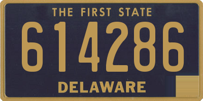 DE license plate 614286