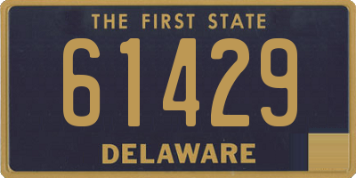 DE license plate 61429