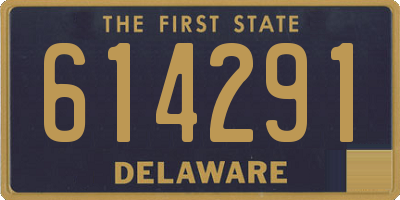 DE license plate 614291