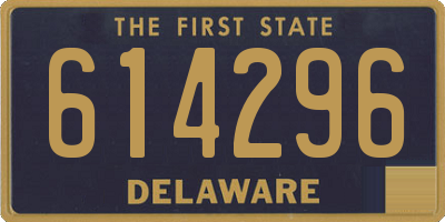 DE license plate 614296