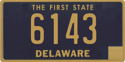DE license plate 6143