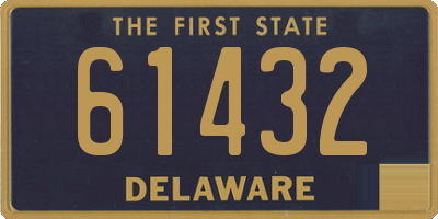 DE license plate 61432