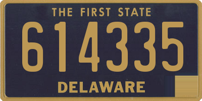 DE license plate 614335
