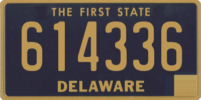 DE license plate 614336