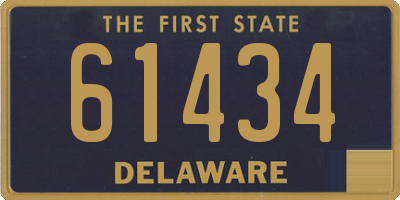 DE license plate 61434