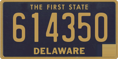 DE license plate 614350