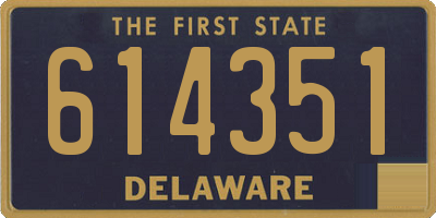 DE license plate 614351
