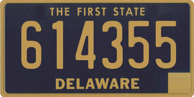 DE license plate 614355