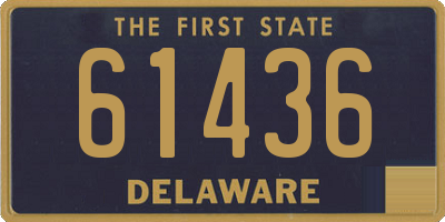 DE license plate 61436